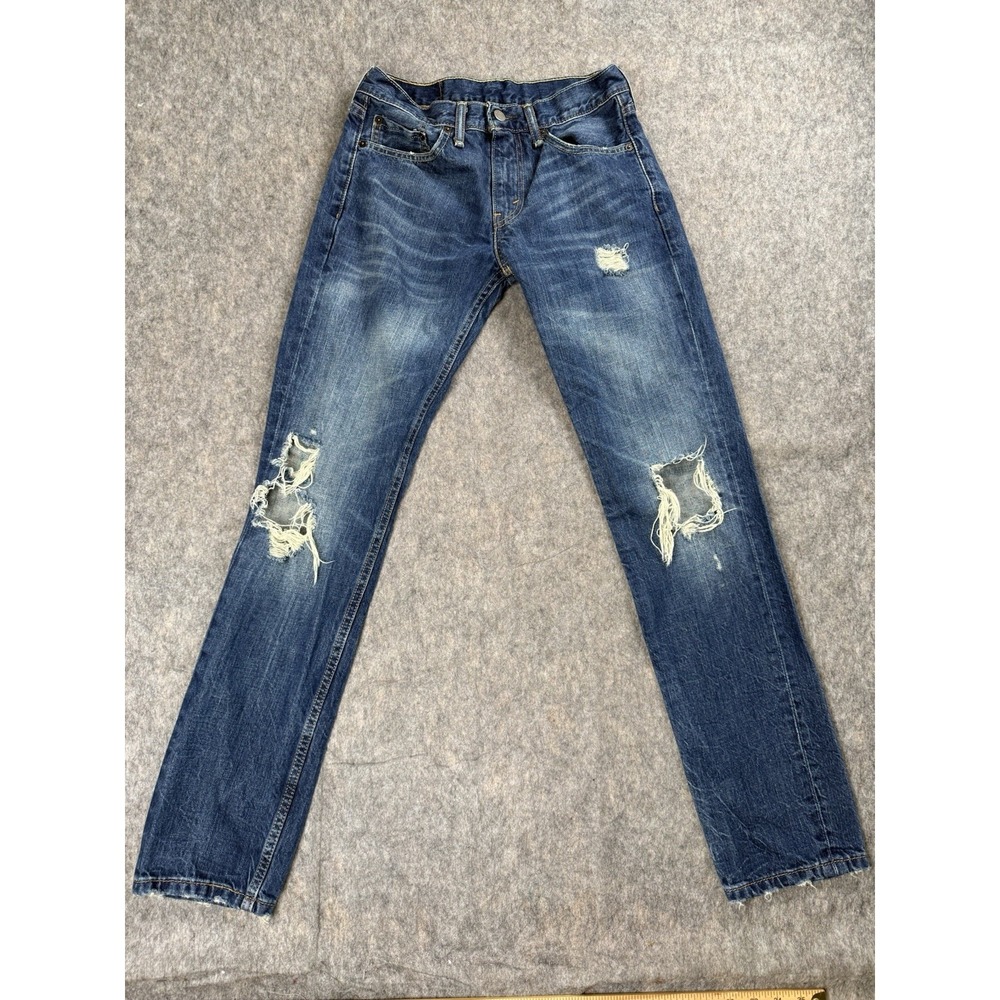Levi's 511 Regular‎ Fit Jeans  Men's Medium Wash 29x32 Distressed Straight Leg